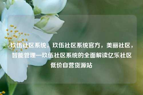 玖伍社区系统	，玖伍社区系统官方，美丽社区，智能管理—玖伍社区系统的全面解读亿乐社区低价自营货源站  第1张
