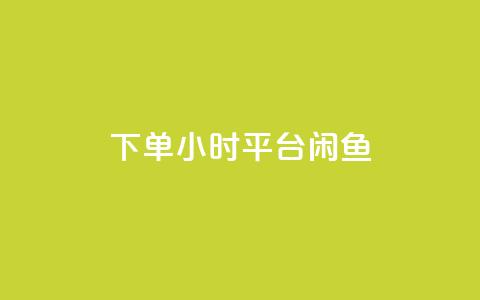 下单24小时平台闲鱼 - 在线买qq访客网站  第1张