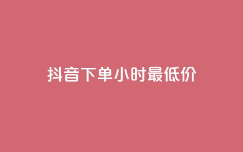 抖音下单24小时最低价,抖音24小时在线下单平台免费 - 爱Q技术自助下单 低价Ks一毛1000粉  第1张
