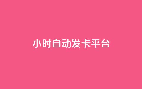 24小时自动发卡平台 - 全天候自动发卡系统的便捷解决方案!  第1张
