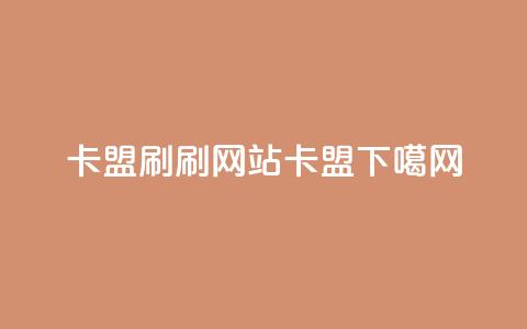 卡盟刷APP - 刷qqvip网站卡盟  第1张