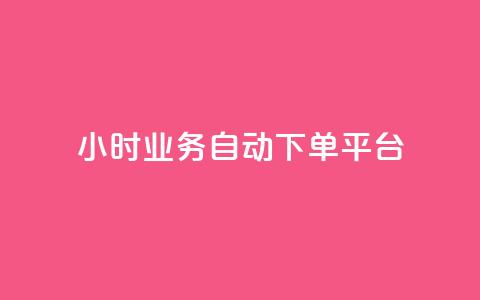 24小时业务自动下单平台 - 全天候自动下单平台助力业务高效运营！  第1张