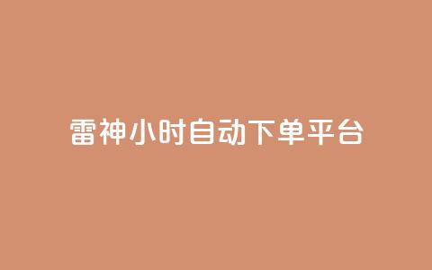 雷神24小时自动下单平台,dy业务下单闪电云商城 - 抖音业务下单24小时评论 抖音点赞业务24小时平台  第1张