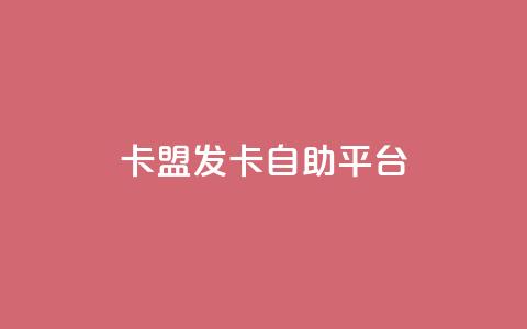 卡盟发卡自助平台 - 卡盟的货源都是哪里来的  第1张