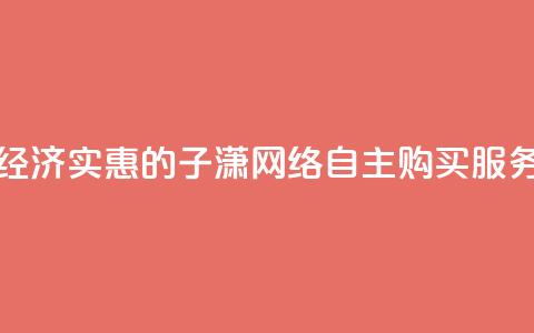 经济实惠的子潇网络自主购买服务  第1张