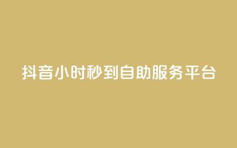 抖音24小时秒到自助服务平台,抖音云端商城黑科技项目 - 抖音1元100赞 抖音作品赞24小时平台  第1张