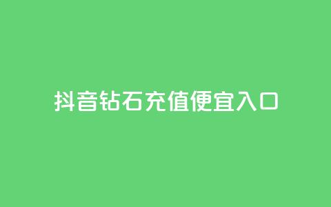 抖音钻石充值便宜入口,抖音千粉号回收 - qq空间自助下单24小时平台 闪电云商城自助下单  第1张