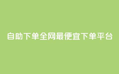 自助下单全网最便宜下单平台,qq空间一元一万访客 - 拼多多转盘助力网站 拼多多助力工具免费版  第1张