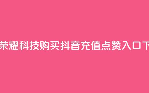 王者荣耀科技购买 - 抖音充值点赞入口  第1张