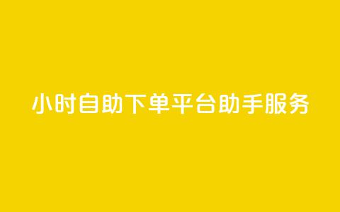 24小时自助下单平台QQ助手服务  第1张
