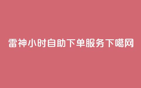 雷神24小时自助下单服务  第1张