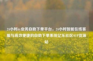 24小时dy业务自助下单平台，24小时智能在线客服与高效便捷的自助下单系统亿乐社区SUP货源站
