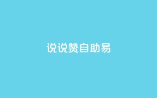 说说赞自助易,网红24小时自动下单助手 - 全网下单业务 - qq怎么买空间访问量
