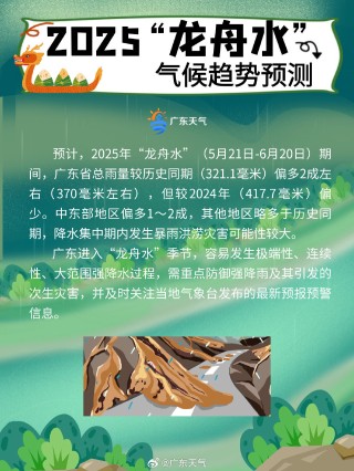 广东“龙舟水”开启：降水少于去年，但仍比常年多两成