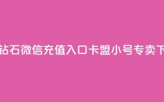 抖音钻石微信充值入口 - 卡盟qq小号专卖