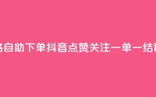 玩酷网络自助下单 - 抖音点赞关注一单一结qq群